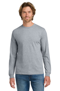 Gildan - Heavy Cotton 100% Cotton Long Sleeve T-Shirt - Sport Grey