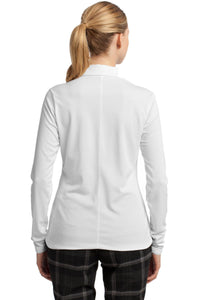 Nike Women's Long Sleeve Dri-FIT Stretch Tech Polo - White Back