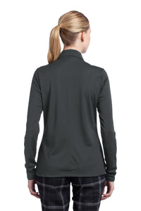 Nike Women's Long Sleeve Dri-FIT Stretch Tech Polo - Anthracite Back