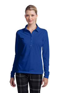 Nike Women's Long Sleeve Dri-FIT Stretch Tech Polo - Blue Sapphire