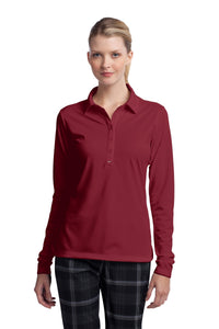 Nike Women's Long Sleeve Dri-FIT Stretch Tech Polo - Varsity Red