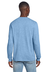 Jerzees Premium Blend Ring Spun Long Sleeve T-Shirt 560LS - Carolina Heather Back