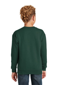 Jerzees - Youth NuBlend Crewneck Sweatshirt - Forest Green Back