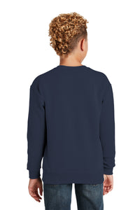 Jerzees - Youth NuBlend Crewneck Sweatshirt - J. Navy Back