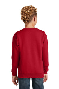 Jerzees - Youth NuBlend Crewneck Sweatshirt - True Red Back