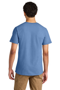 Jerzees Unisex Premium Combed Ring Spun Cotton Tee 570M - Periwinkle Blue Back
