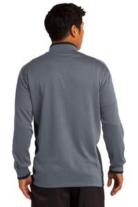 Nike Dri-FIT 1/2-Zip Cover-Up - Dark Grey/ Black/ Sport Fuchsia Back