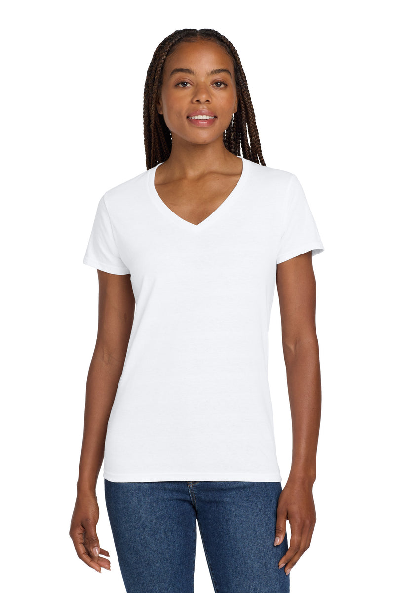 Gildan Women's Heavy Cotton 100% Cotton V-Neck T-Shirt