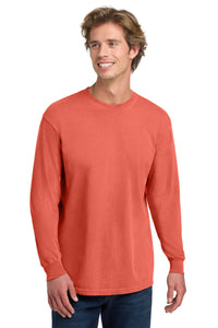 COMFORT COLORS  Heavyweight Ring Spun Long Sleeve Tee - Bright Salmon