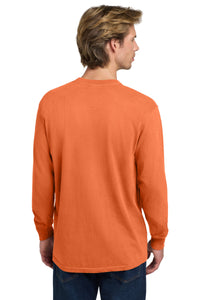 COMFORT COLORS  Heavyweight Ring Spun Long Sleeve Tee - Burnt Orange Back