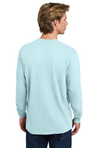 COMFORT COLORS  Heavyweight Ring Spun Long Sleeve Tee - Chambray Back