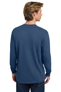 COMFORT COLORS  Heavyweight Ring Spun Long Sleeve Tee - China Blue Back