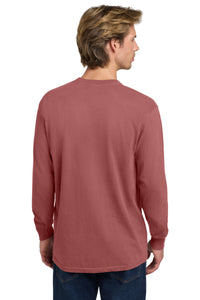 COMFORT COLORS  Heavyweight Ring Spun Long Sleeve Tee - Crimson Back