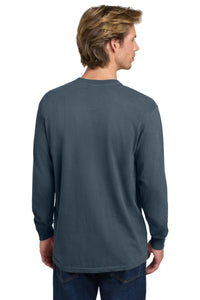 COMFORT COLORS  Heavyweight Ring Spun Long Sleeve Tee - Denim Back