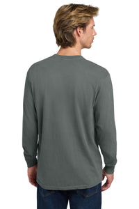 COMFORT COLORS  Heavyweight Ring Spun Long Sleeve Tee - Grey Back