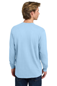 COMFORT COLORS  Heavyweight Ring Spun Long Sleeve Tee - Hydrangea Back