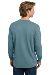 COMFORT COLORS  Heavyweight Ring Spun Long Sleeve Tee - Ice Blue Back