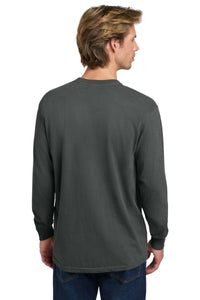 COMFORT COLORS  Heavyweight Ring Spun Long Sleeve Tee - Pepper Back