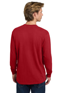 COMFORT COLORS  Heavyweight Ring Spun Long Sleeve Tee - Red Back