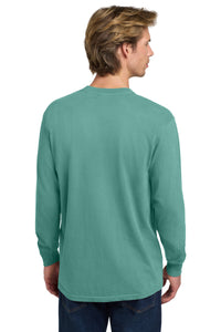 COMFORT COLORS  Heavyweight Ring Spun Long Sleeve Tee - Seafoam Back
