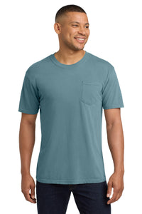 COMFORT COLORS  Heavyweight Ring Spun Pocket Tee - Ice Blue
