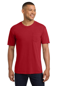 COMFORT COLORS  Heavyweight Ring Spun Pocket Tee - Red