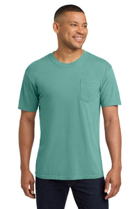 COMFORT COLORS  Heavyweight Ring Spun Pocket Tee - Seafoam