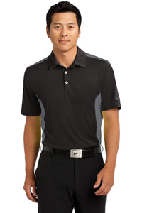DISCONTINUED Nike Dri-FIT Engineered Mesh Polo - Black/ Dark Grey