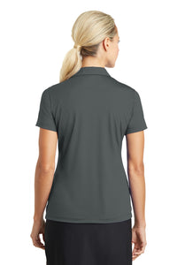 Nike Women's Dri-FIT Vertical Mesh Polo - Anthracite Back