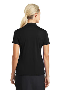 Nike Women's Dri-FIT Vertical Mesh Polo - Black Back