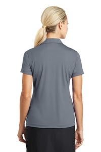 Nike Women's Dri-FIT Vertical Mesh Polo - Cool Grey Back