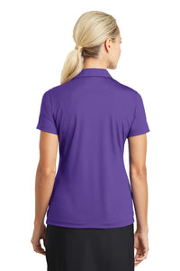 Nike Women's Dri-FIT Vertical Mesh Polo - Court Purple Back