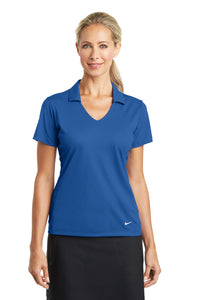 Nike Women's Dri-FIT Vertical Mesh Polo - Gym Blue
