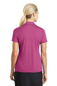 Nike Women's Dri-FIT Vertical Mesh Polo - Pink Fire Back