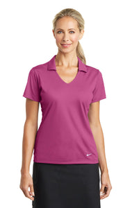 Nike Women's Dri-FIT Vertical Mesh Polo - Pink Fire