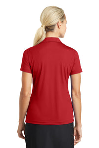 Nike Women's Dri-FIT Vertical Mesh Polo - University Red Back