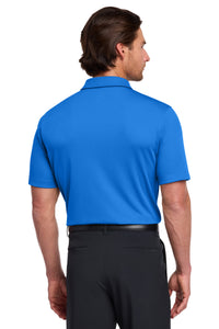 Nike Dri-FIT Vertical Mesh Polo - Brisk Blue Back