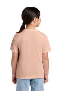 Gildan Youth Softstyle CVC Tee 64000BCVC - Dusty Rose Back