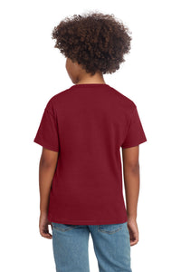 Gildan Youth Softstyle T-Shirt 64000B - Cardinal Red Back