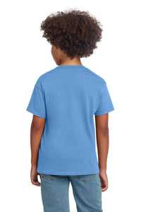 Gildan Youth Softstyle T-Shirt 64000B - Carolina Blue Back