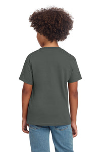Gildan Youth Softstyle T-Shirt 64000B - Charcoal Back
