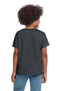 Gildan Youth Softstyle T-Shirt 64000B - Dark Heather Back