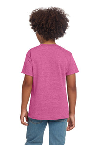 Gildan Youth Softstyle T-Shirt 64000B - Heather Heliconia Back