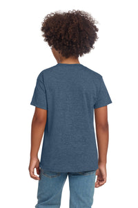Gildan Youth Softstyle T-Shirt 64000B - Heather Indigo Back