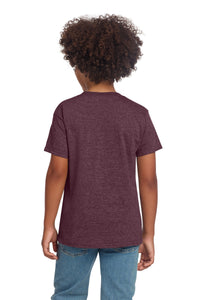 Gildan Youth Softstyle T-Shirt 64000B - Heather Maroon Back