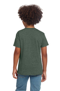 Gildan Youth Softstyle T-Shirt 64000B - Heather Military Green Back