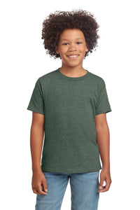 Gildan Youth Softstyle T-Shirt 64000B - Heather Military Green