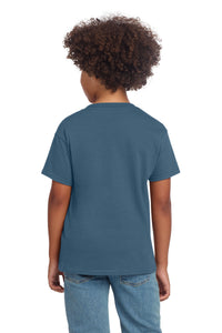 Gildan Youth Softstyle T-Shirt 64000B - Indigo Blue Back