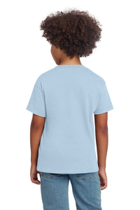 Gildan Youth Softstyle T-Shirt 64000B - Light Blue Back