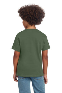 Gildan Youth Softstyle T-Shirt 64000B - Military Green Back